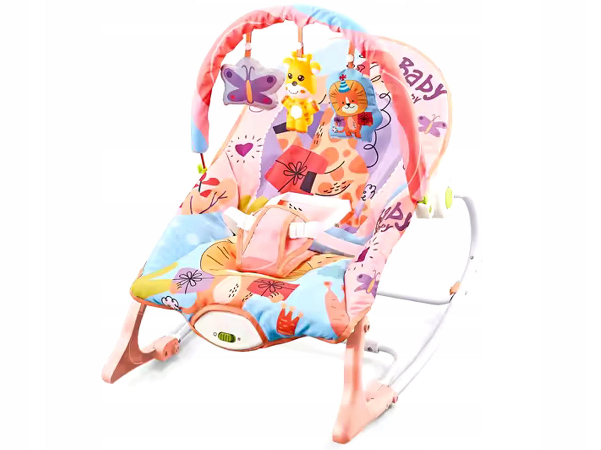 HQ Class Rocker Deckchair Crib Rocker Cradle Vibration Pink