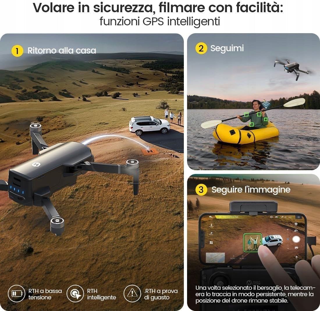 HS360S GPS drone with 4K camera, remote controlled quadrocopter with FPV transmission Brand no brand