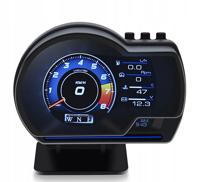 HUD OBD+GPS car display