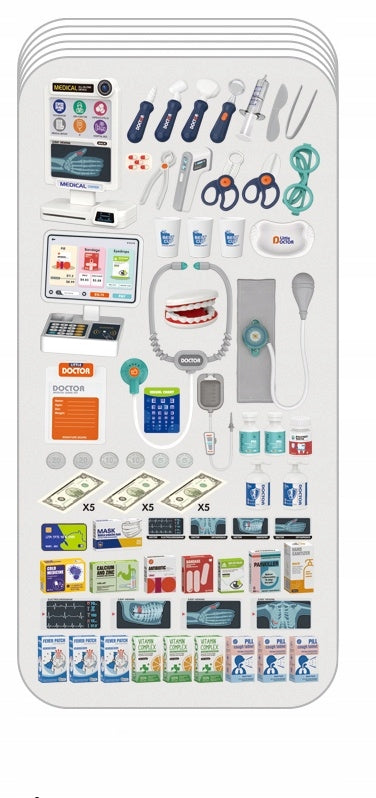 HUGE DOCTOR SET DOCTOR SMALL DOCTOR HOSPITAL FOR CHILDREN SHOP CASH REGISTER Brand LEAN Toys