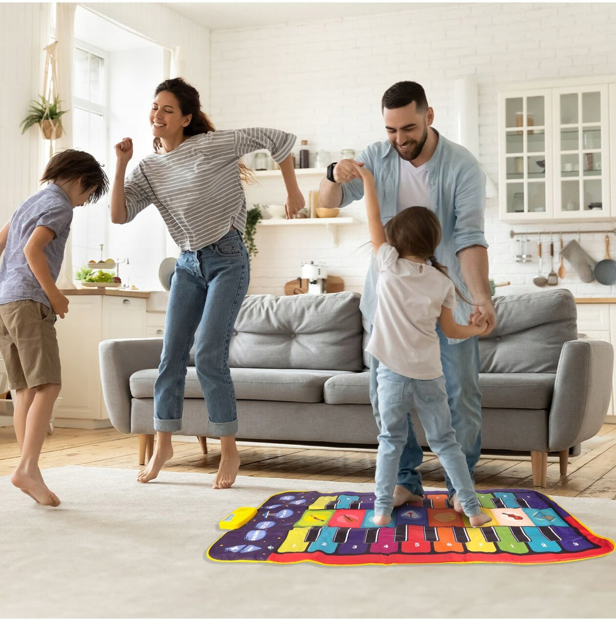 HUGE MUSIC MAT FOR DANCING EDUCATIONAL INTERACTIVE GAME 140 X 70 CM Brand KIDINO