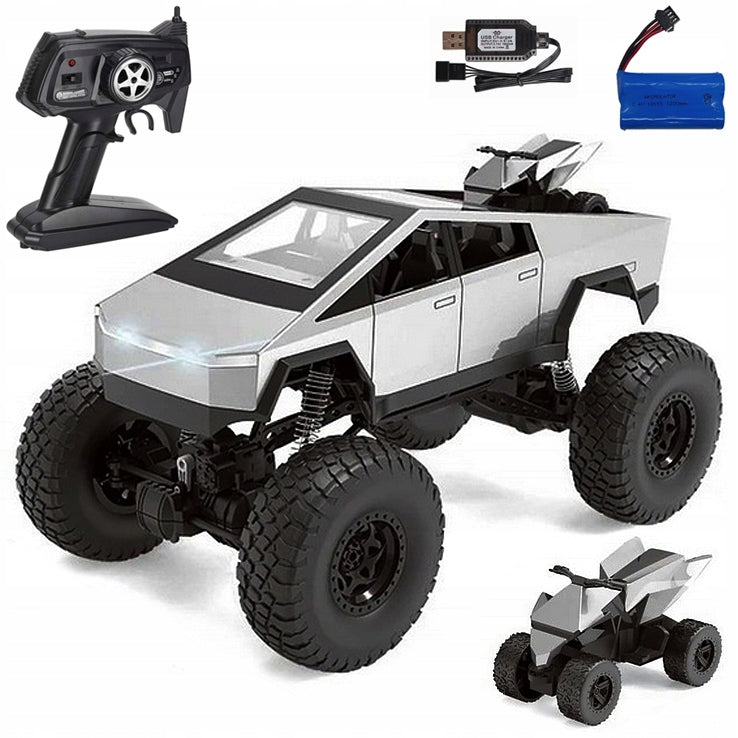 HUGE Remote Controlled Car AUTO RC OFF-ROAD 50 cm CYBER TRUCK 4X4