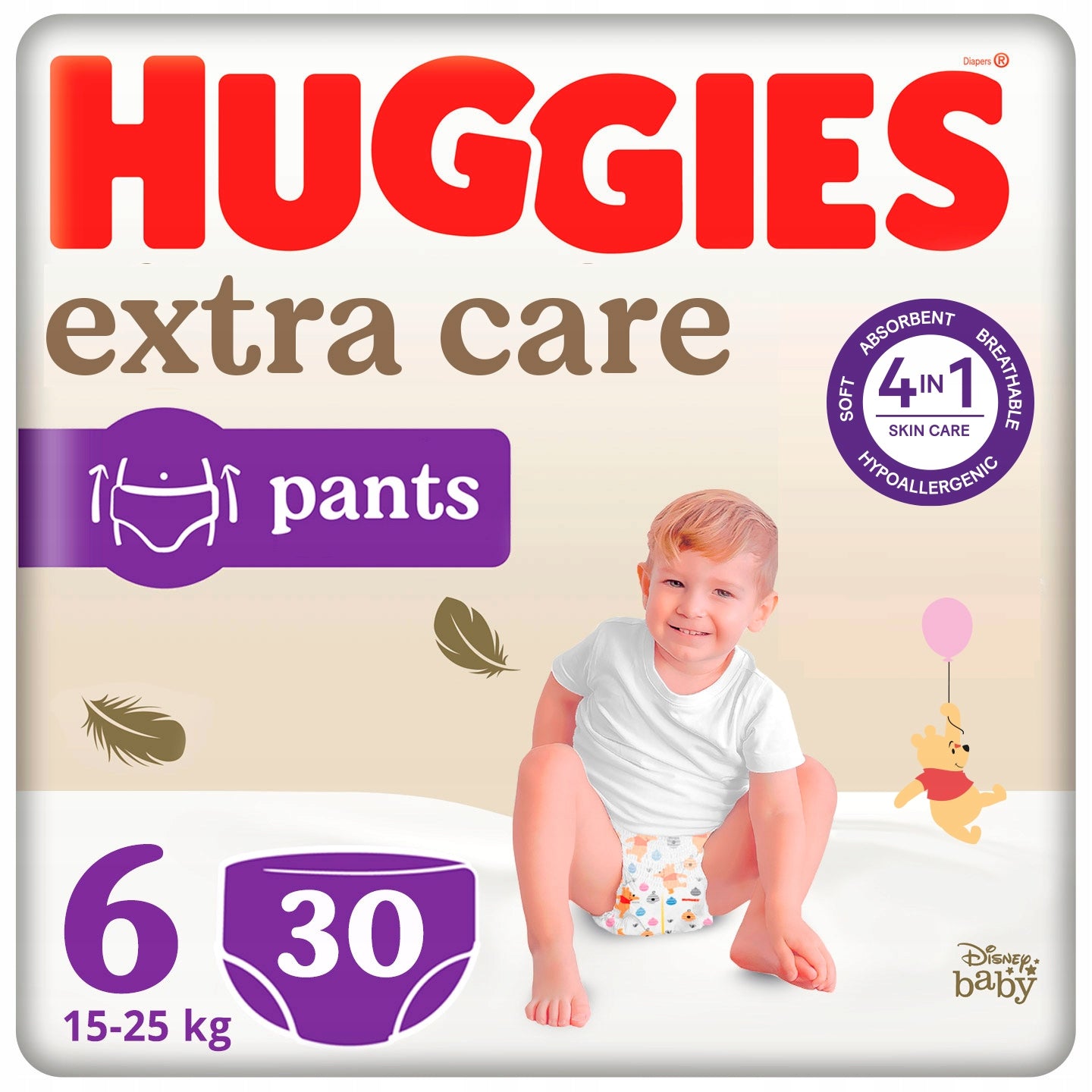 HUGGIES Extra Care Pants Diapers size 6 (15-25 kg) 30 pcs