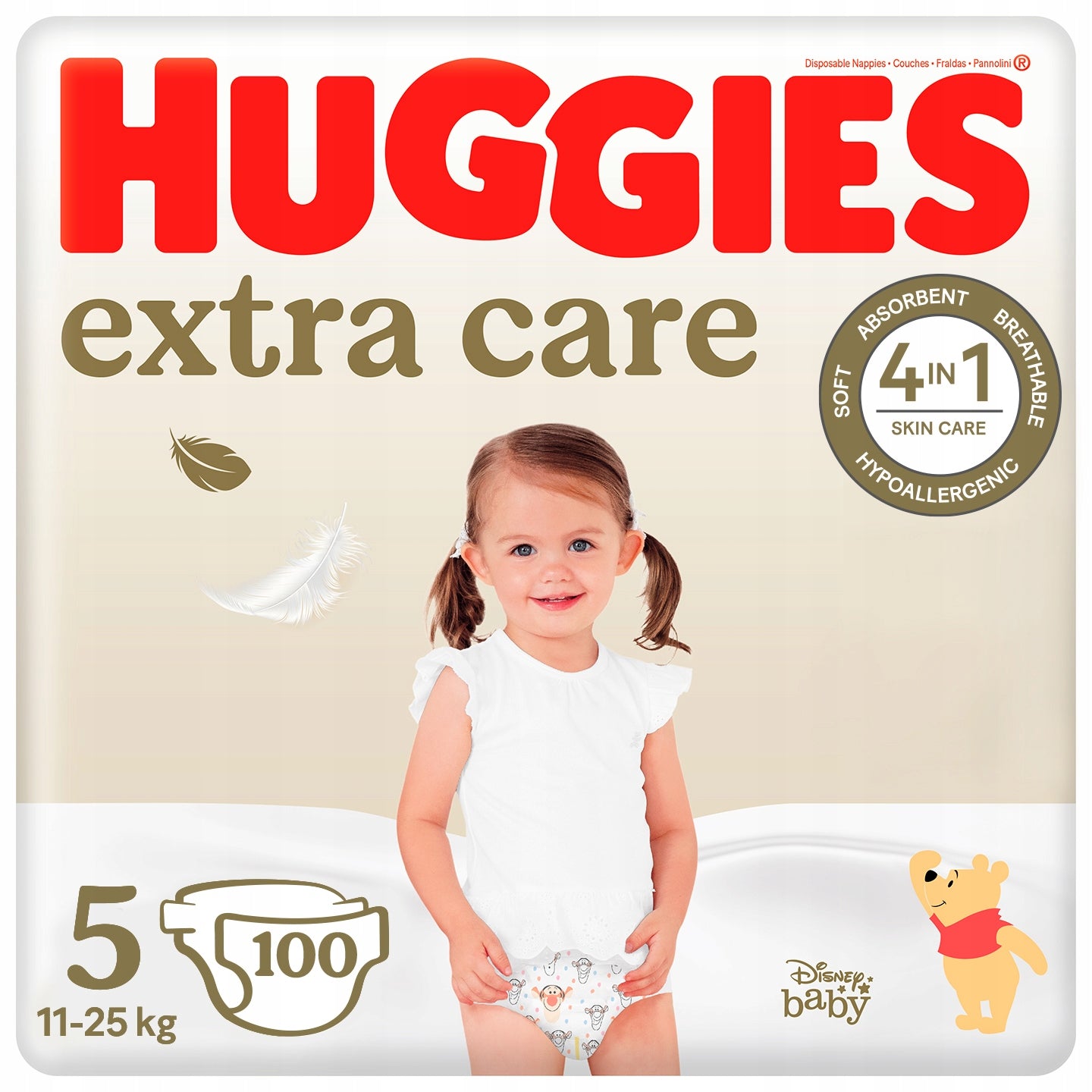 HUGGIES diapers Extra Care size 5 (11-25 kg) Mega 2x50 pcs
