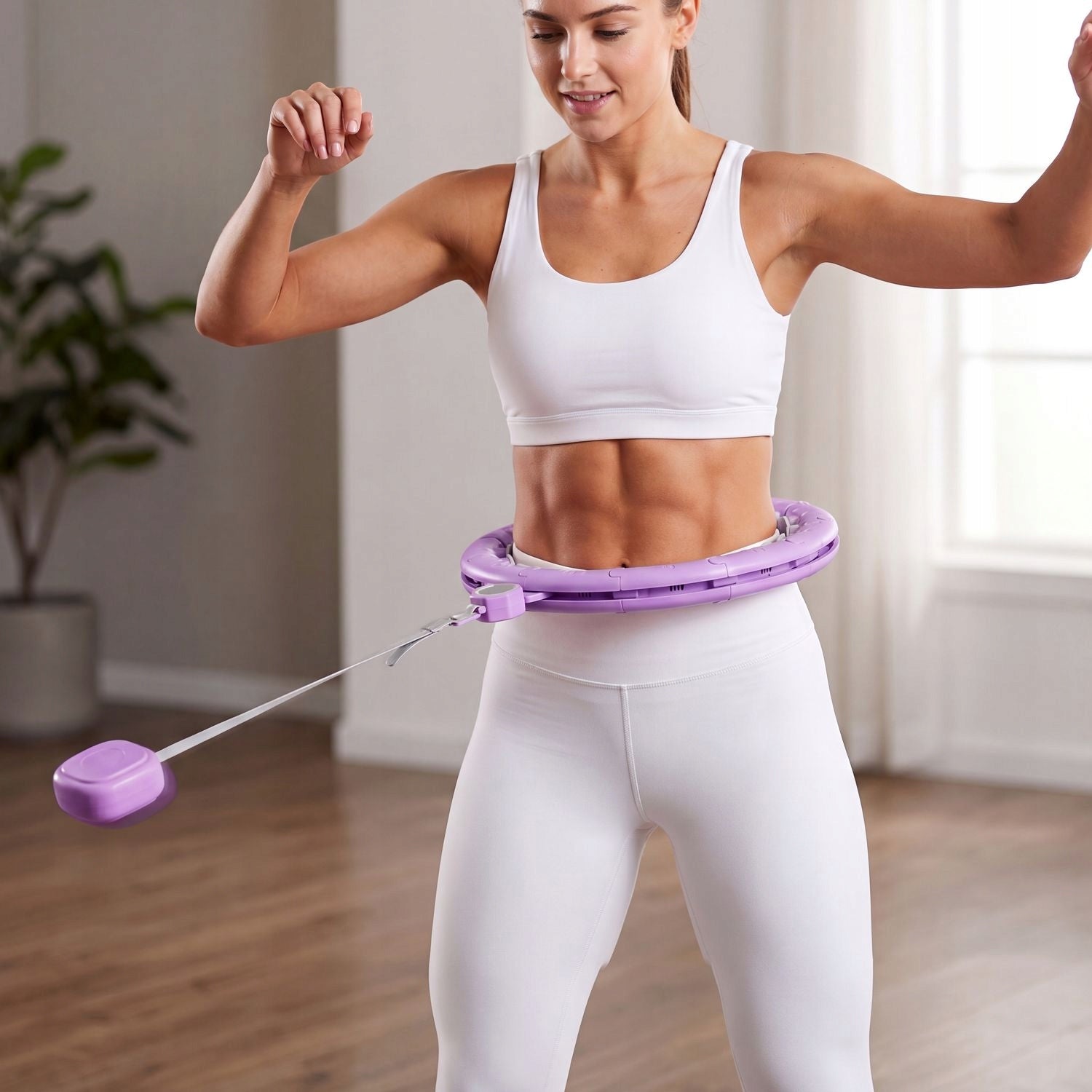 HULA HOOP FITNESS HOOP WITH WEIGHT COUNTER SMART HOOP GYMTEK Brand Gymtek