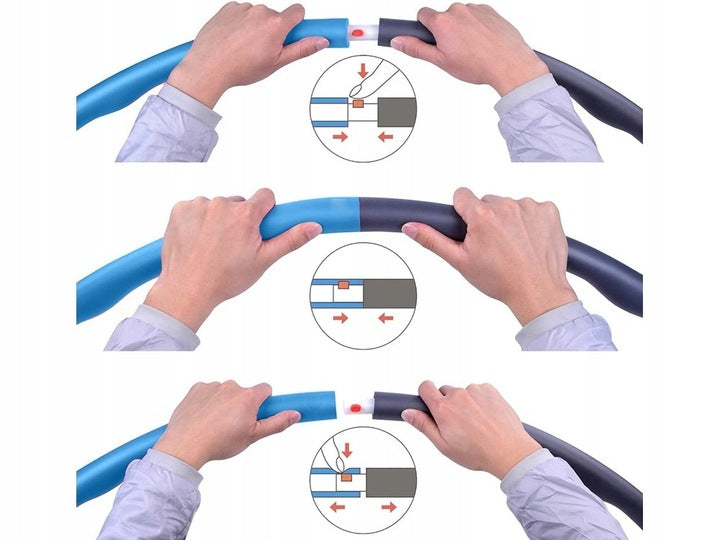 HULA HOOP SLIMMING WITH PROJECTIONS FOLDING FOAM SMART FITNESS MASSAGER Brand no brand