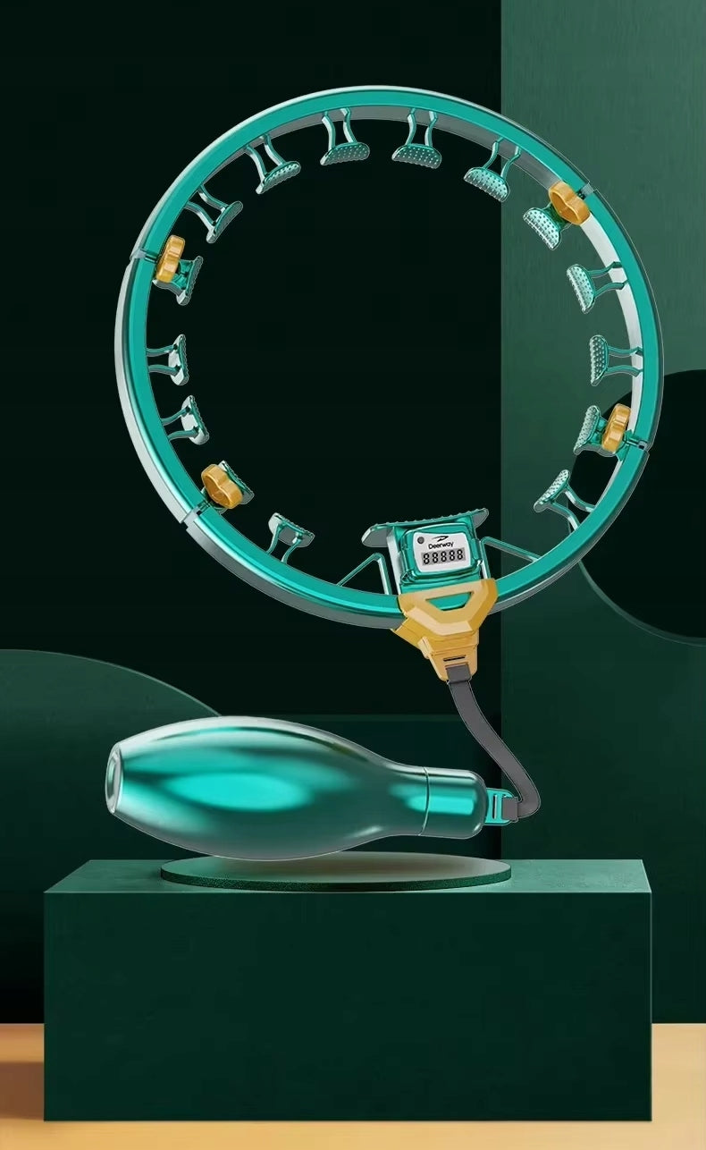 HULA HOOP SLIMMING WITH WEIGHT PLATE AND SMART PROJECTION COUNTER HULA HOOP Packaging status original