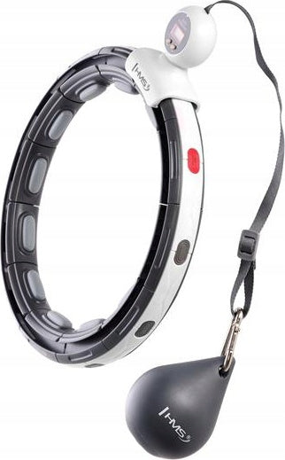 HULA HOOP WITH MAGNET AND WEIGHT COUNTER WHEEL HMS HHM15 BLACK