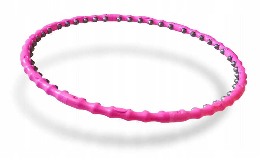 HULA HOOP WITH MASSAGE SLIMMING FOLDING FITNESS TABS 90CM 1,2kg ROSES Packaging status original