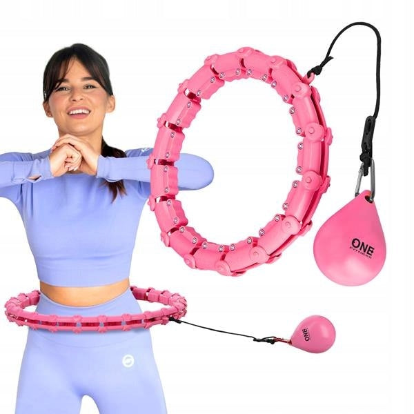 HULA HOOP WITH SLIMMING WEIGHTED BALL PROJECTIONS