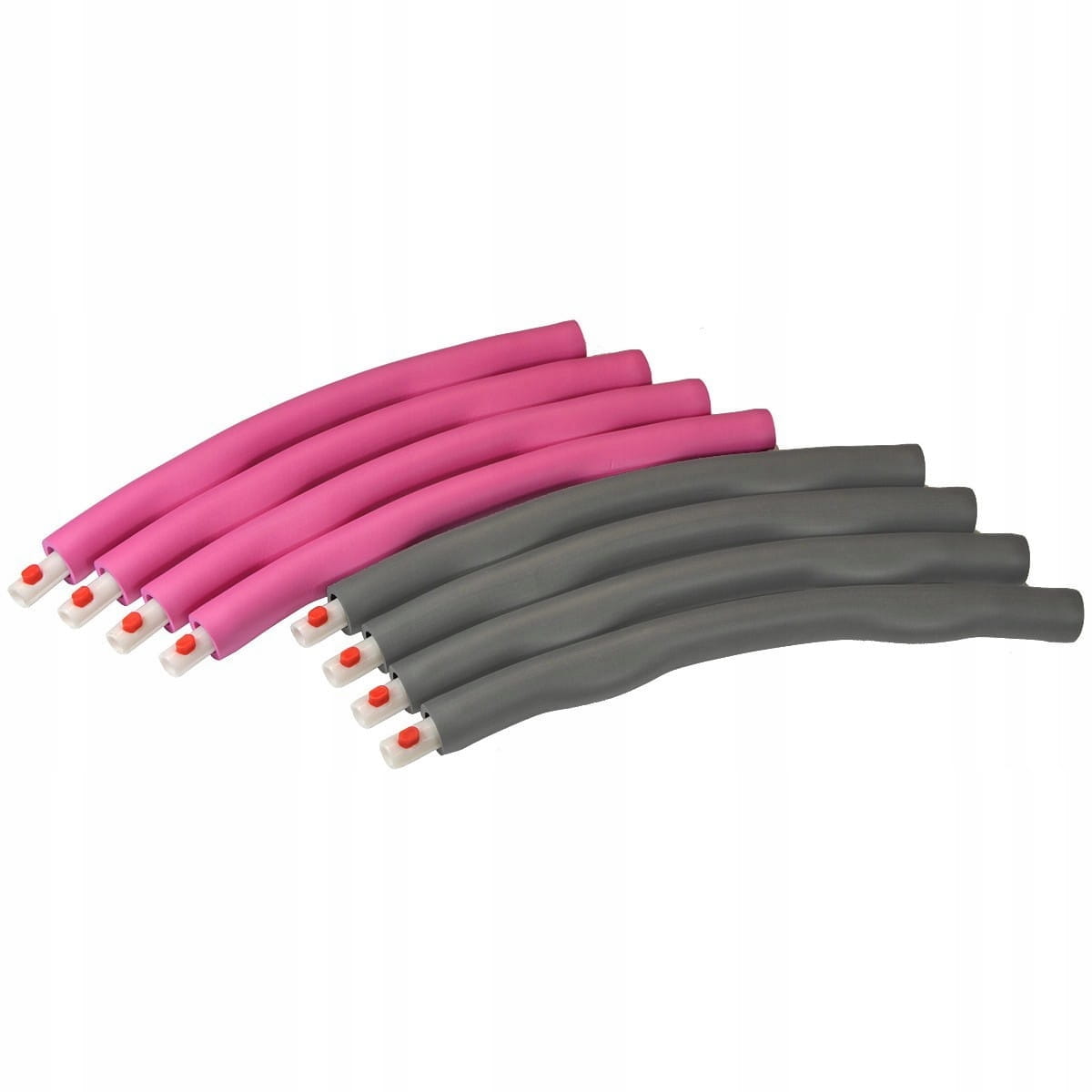 HULA HOOP WITH STUDS FOLDING FITNESS TRAINING SLIMMING PINK 95cm Color pink