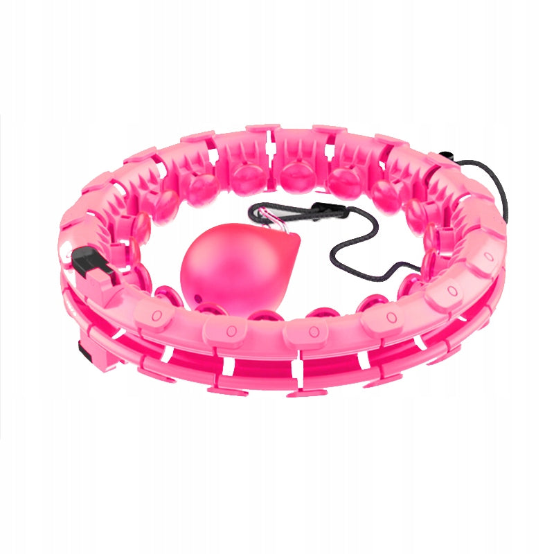 HULA HOOP WITH WEIGHT LOSS FIRMING Color pink