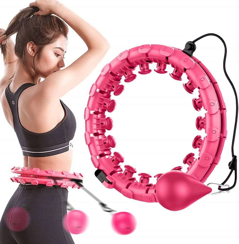 HULA HOOP WITH WEIGHT SLIMMING WHEEL WITH PROJECTIONS MASSAGER WEIGHT