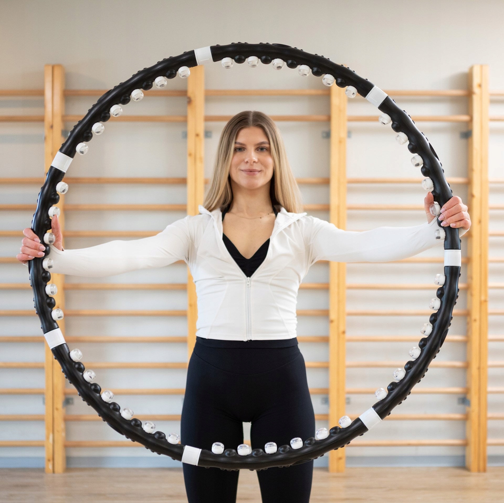 HULA HOP 100cm with Massage Protrusions Folding SLIMMING FITNESS MASSAGE Manufacturer code ACT0134