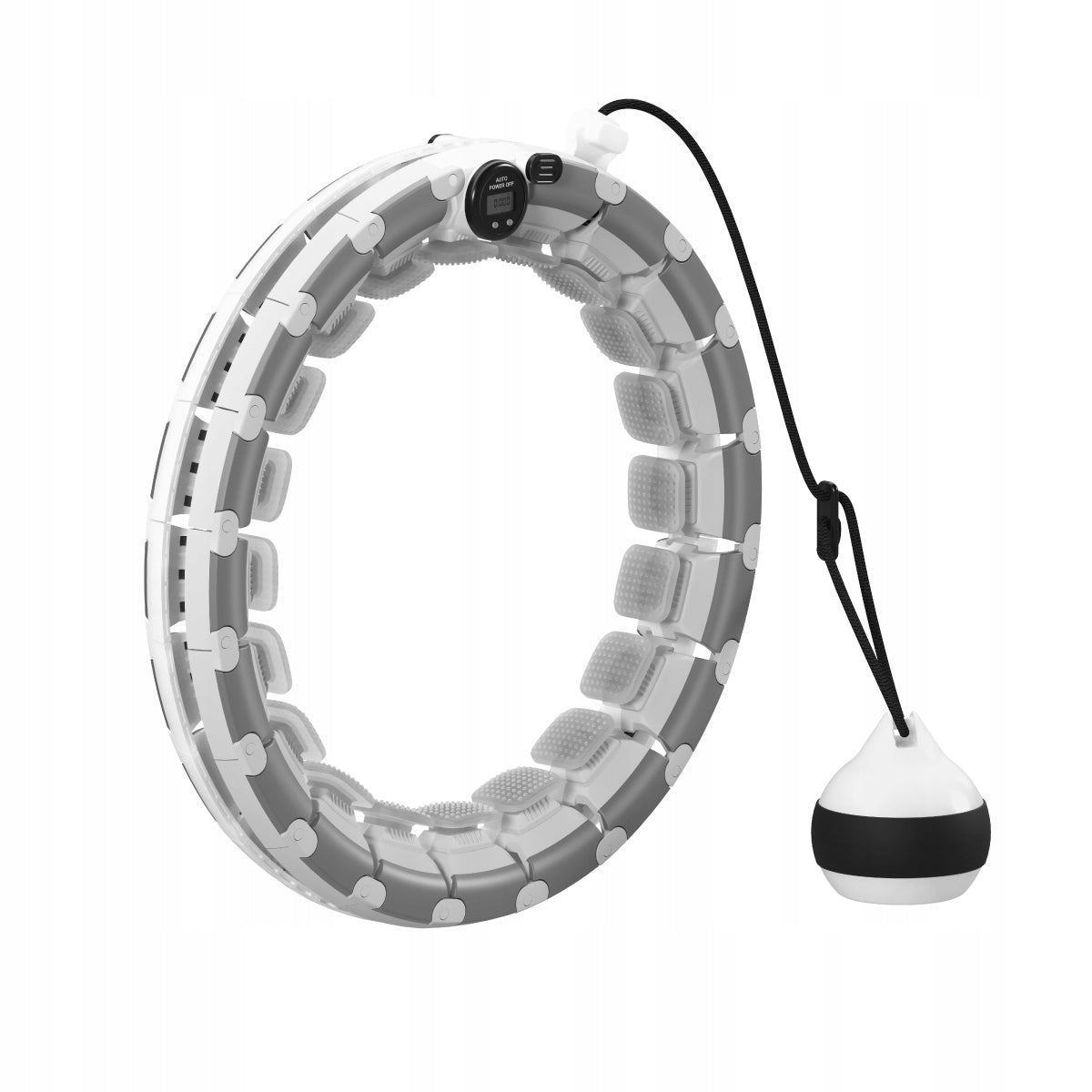HULA HOP COLOR GREY SPORTS WITH STUDS FOR EXERCISE DURABLE 110 cm Color gray