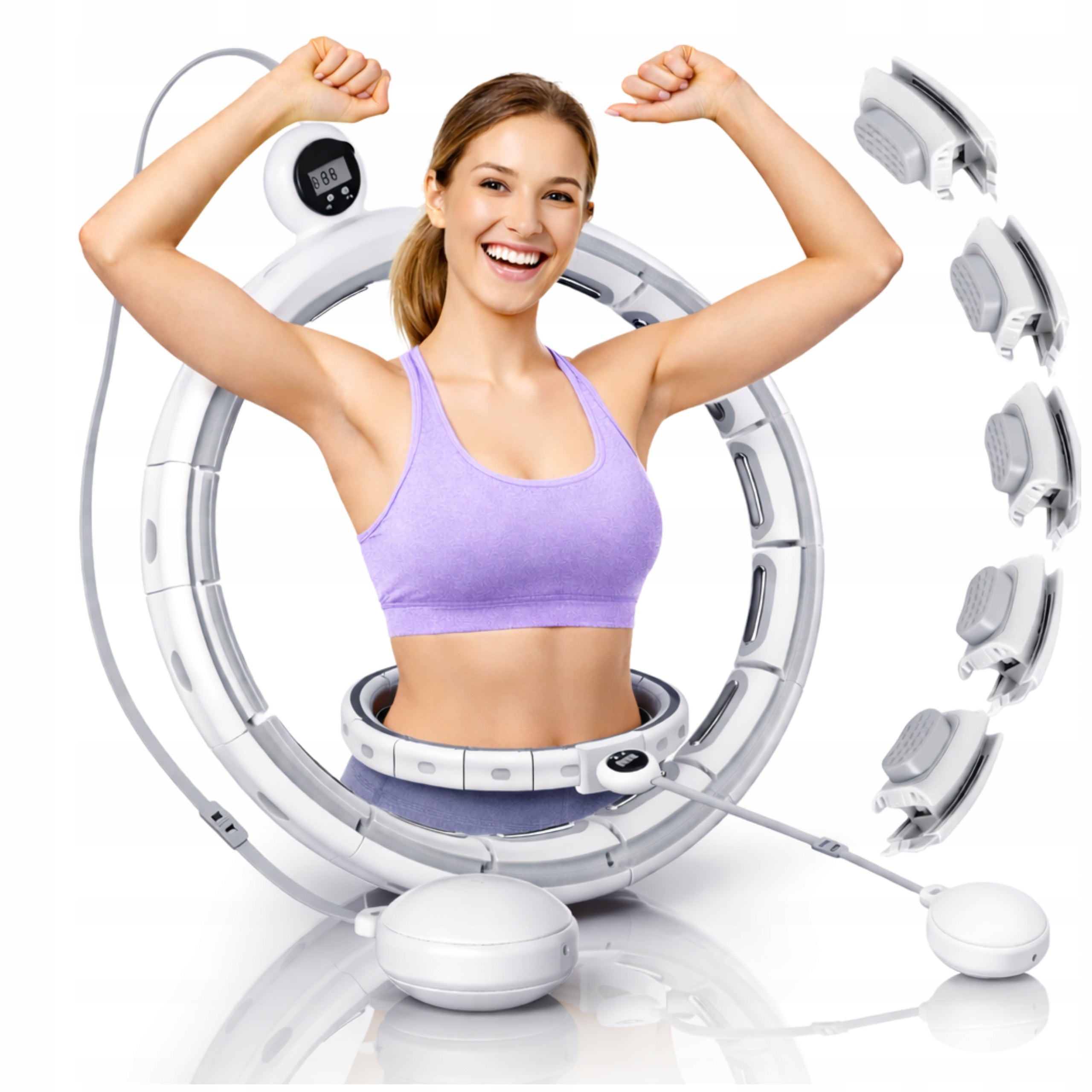 HULA HOP with Protrusion Load and Slimming Massager Gift for Women