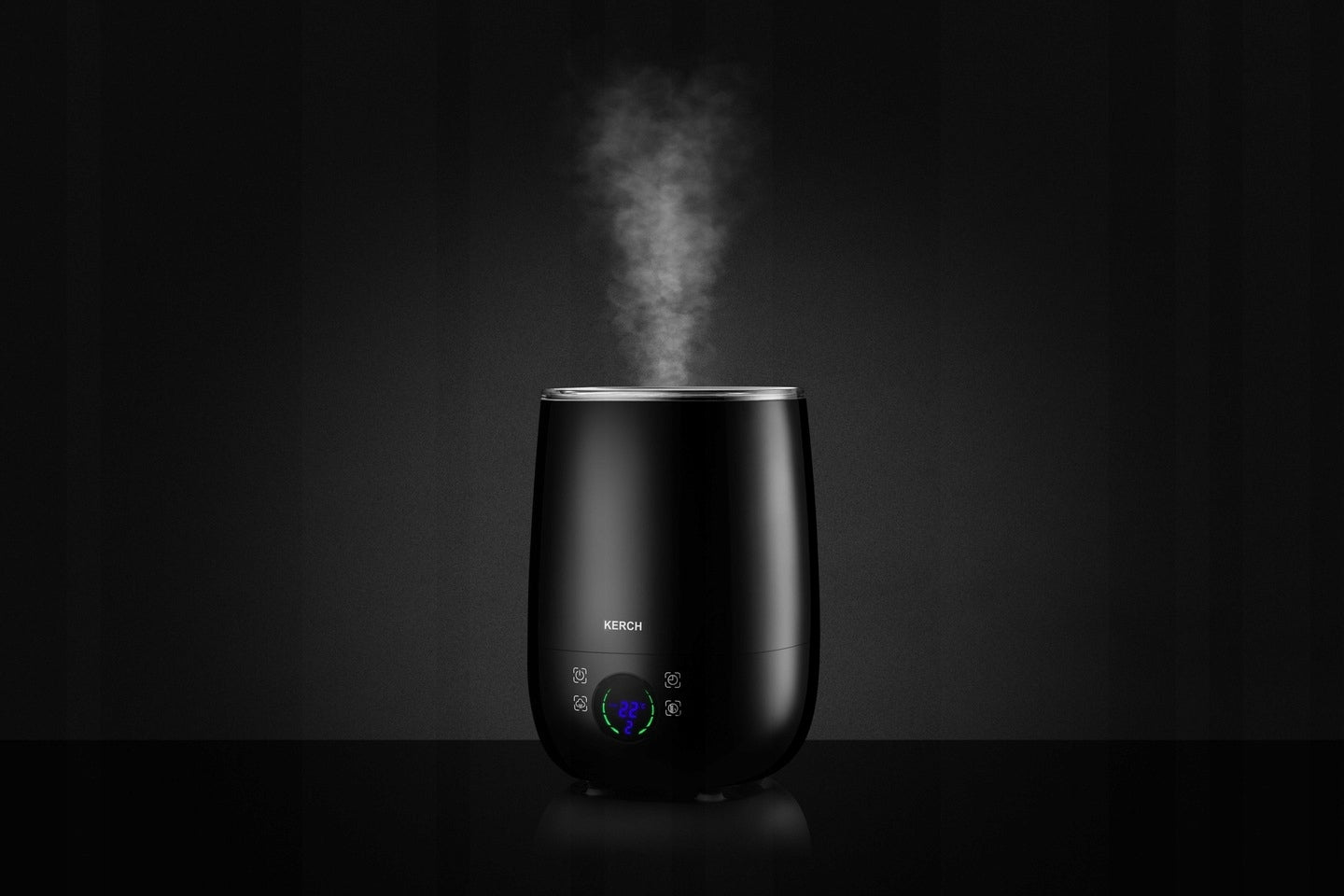 HUMIDIFIER 3IN1 IONIZER AROMATHERAPY KERCH BLACK 4,8L 30W Manufacturer code ULTRASONIC
