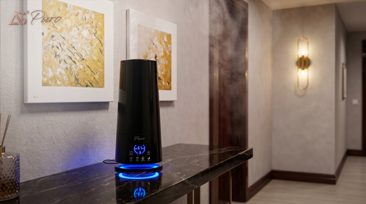 HUMIDIFIER 5,5L IONIZER 320 ml/h AROMATHERAPY DIFFUSER+12x OILS Medical device no