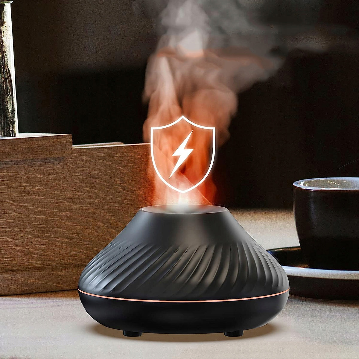 HUMIDIFIER AROMA DIFFUSER AROMATHERAPY VOLCANO LED FIRE EFFECT Brand no brand