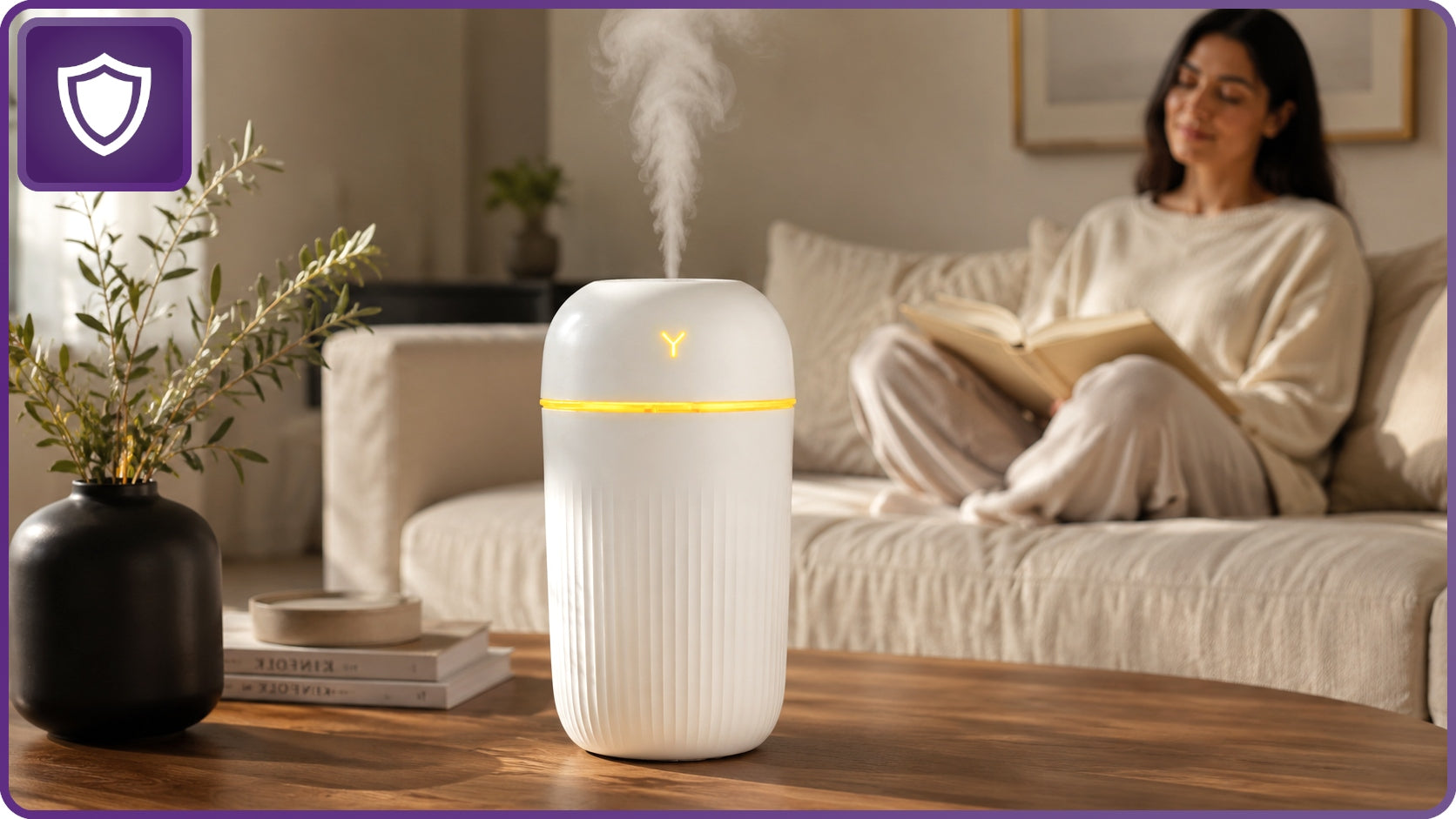 HUMIDIFIER AROMA DIFFUSER AROMETHERAPY LED LAMP MIST USB Packaging status original