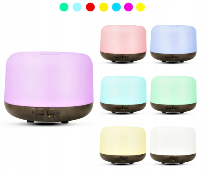 HUMIDIFIER AROMA DIFFUSER NIGHT LIGHT AROMATHERAPY RGB REMOTE CONTROL Medical device no
