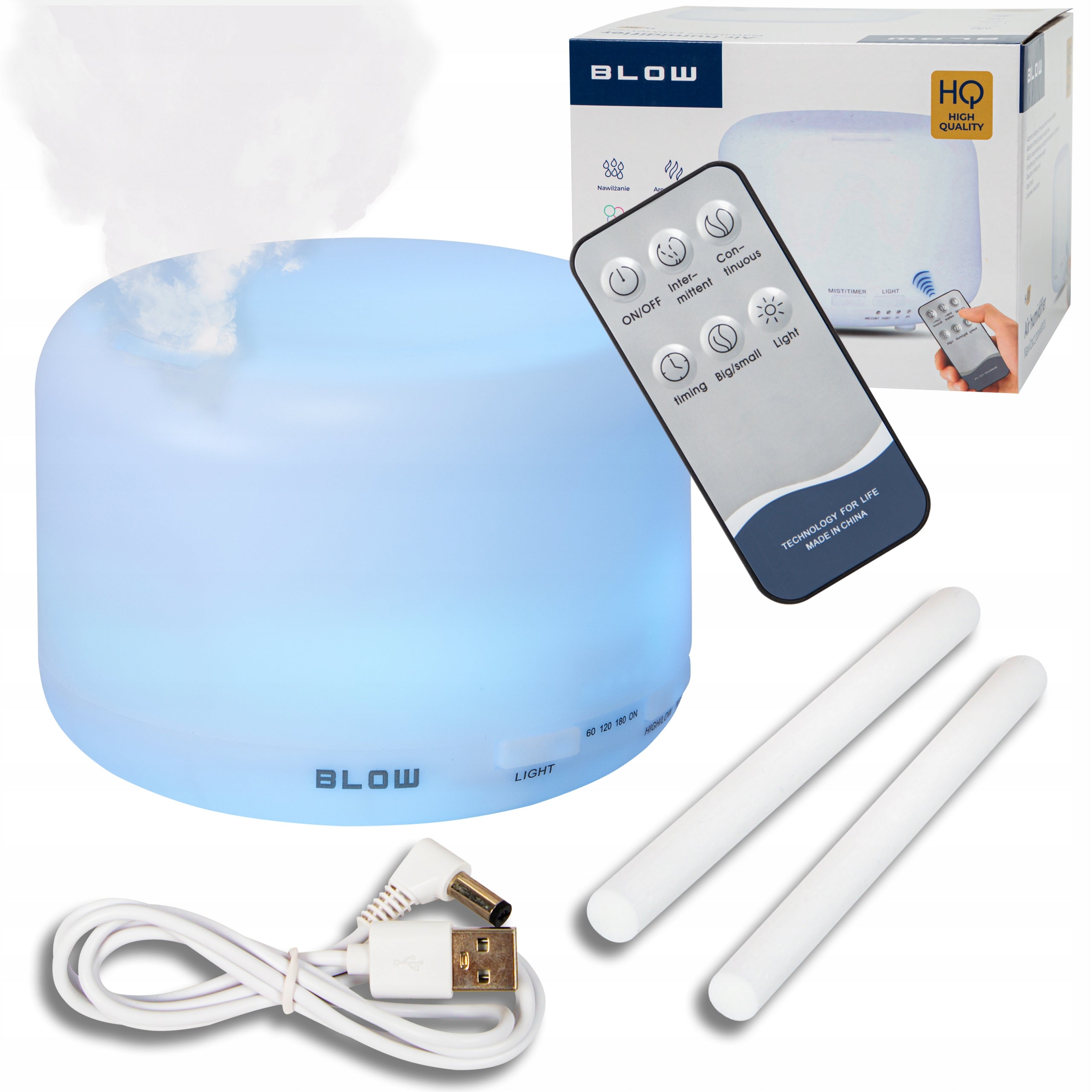 HUMIDIFIER AROMA DIFFUSER NIGHT LIGHT RGB REMOTE CONTROL AROMATHERAPY