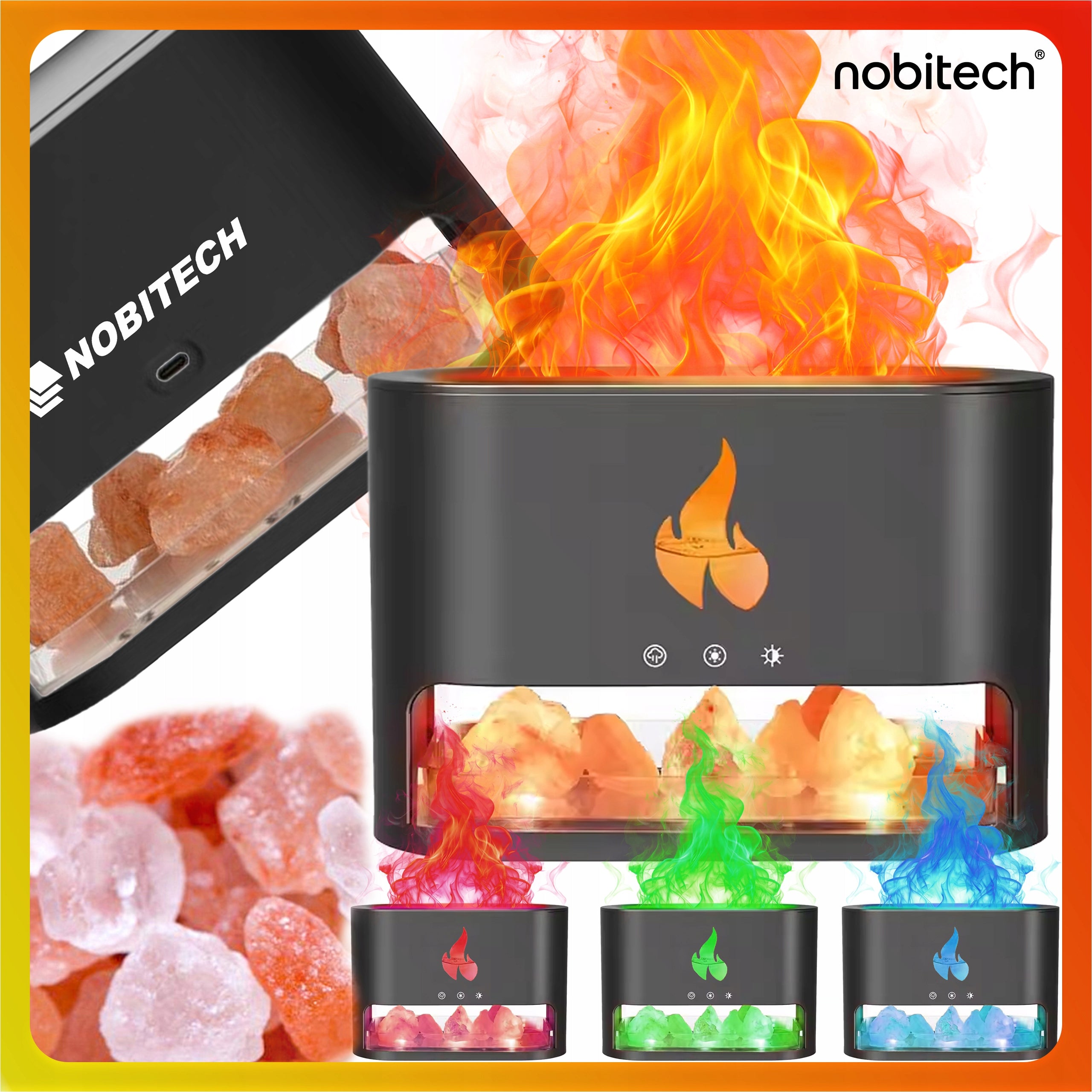 HUMIDIFIER DIFFUSER FRAGRANCE FIREPLACE FOR ESSENTIAL OILS FIRE Manufacturer code NPAH07
