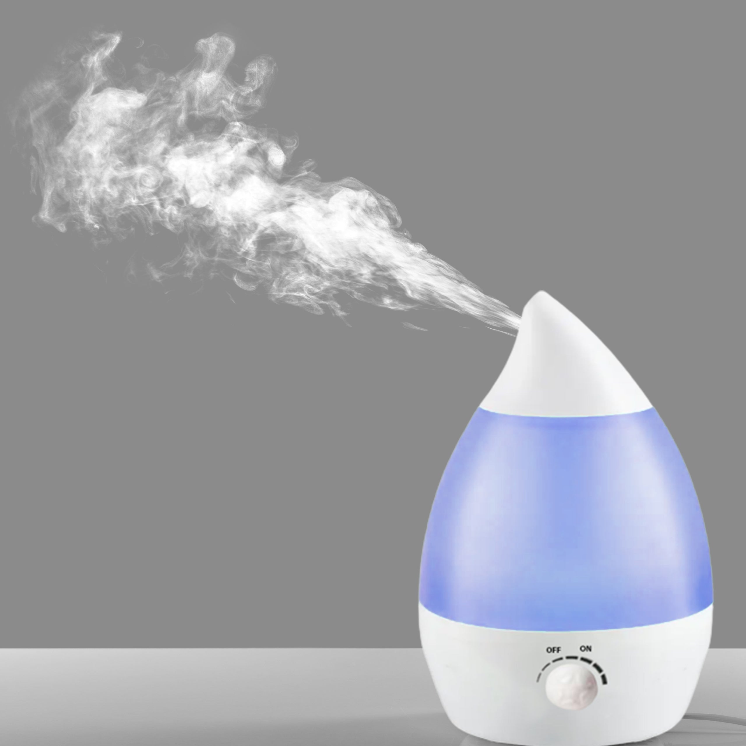 HUMIDIFIER DIFFUSER SILENT LED LIGHT 7 COLORS 25W IONIZER 2.6L Medical device no