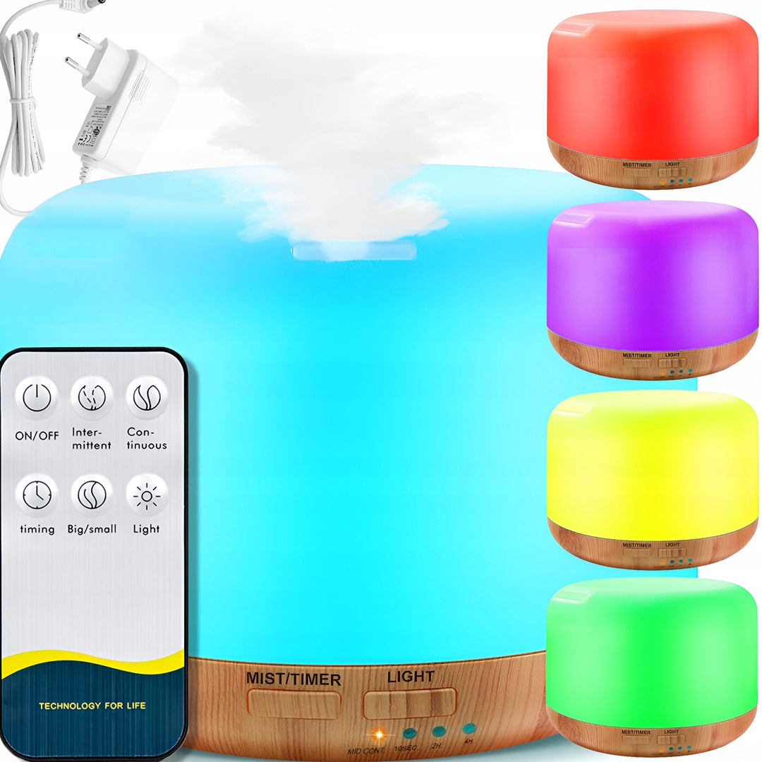 HUMIDIFIER NIGHT LAMP AROMATHERAPY RGB +PILOT Packaging status original