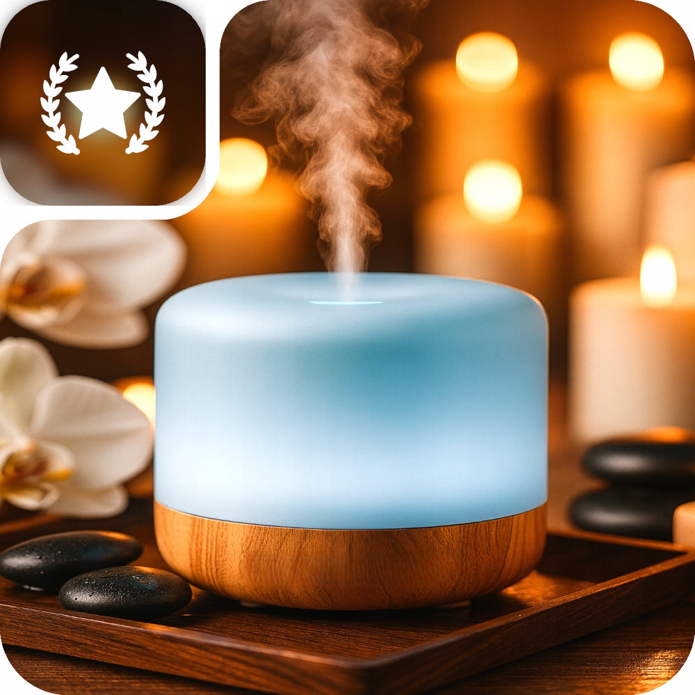 HUMIDIFIER NIGHT LIGHT AROMATHERAPY DIFFUSER RGB + REMOTE CONTROL Packaging status original
