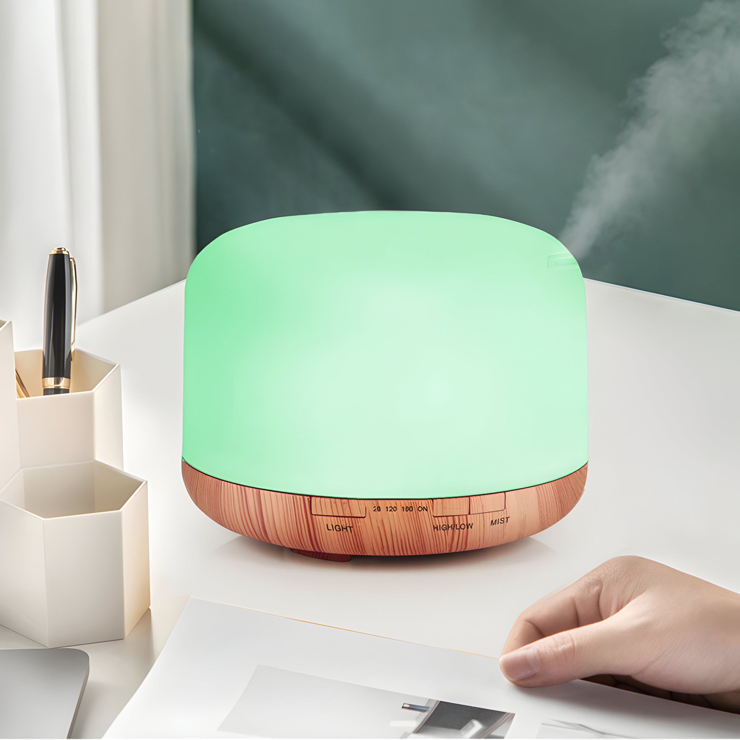 HUMIDIFIER NIGHT LIGHT SCENTED DIFFUSER AROMATHERAPY + REMOTE CONTROL XL Packaging status original
