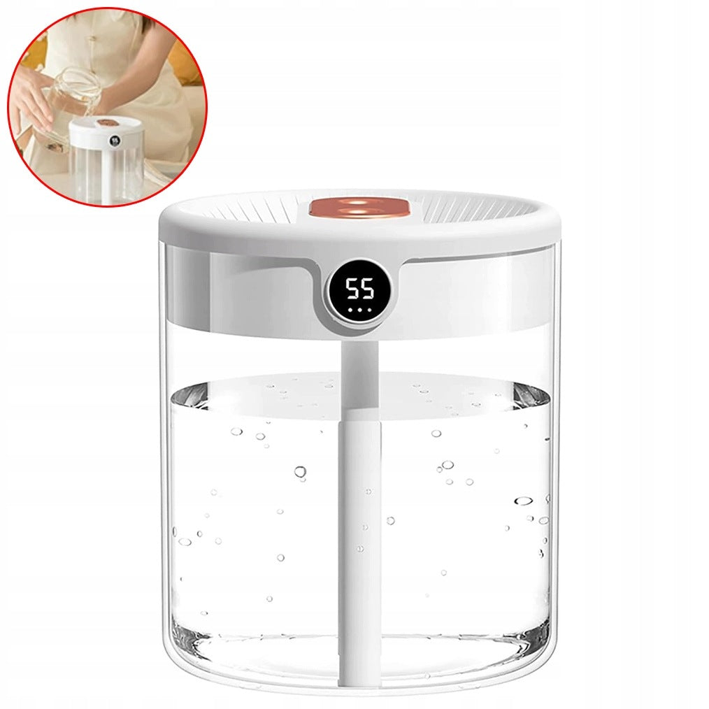HUMIDIFIER WITH DOUBLE MIST 2L USB QUIET FOR ROOM