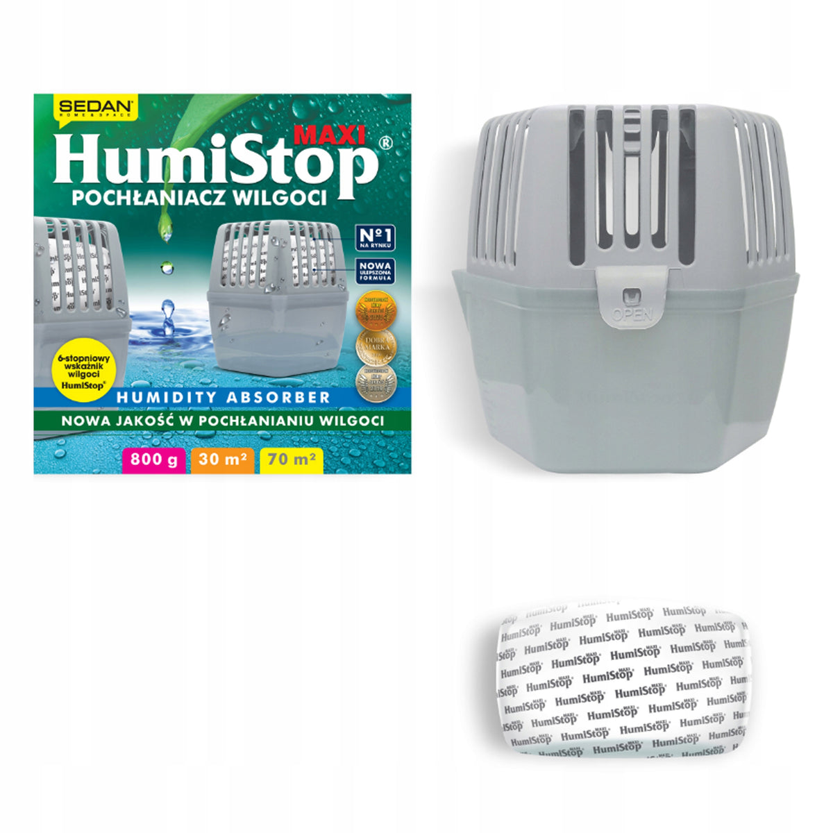 HUMISTOP MAXI MOISTURE ABSORBER WITH INDICATOR! Manufacturer code 5906239000505