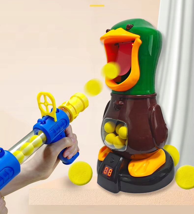 HUNGRY DUCK SHOOTING TARGET ESCAPES GLOWING GUNS ARCADE GAME Packaging status original