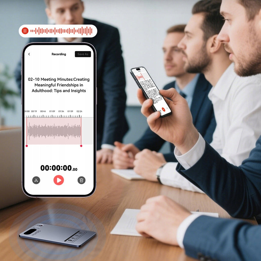 HUXGO AI Voice Recorder Intelligent Language Translator 64GB BT 5.3 Manufacturer code FW920E