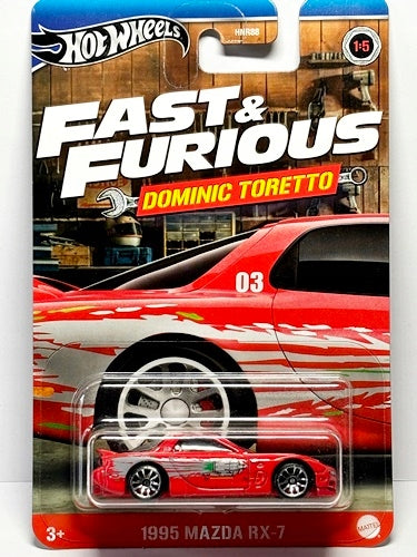 HW HOT WHEELS - FAST & FURIOUS - 1995 MAZDA RX-7 - Dominic Toretto