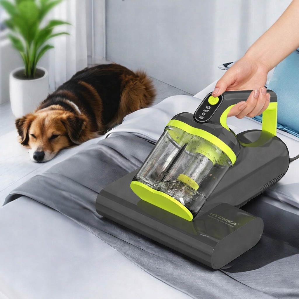 HYCHIKA MV2501 Handheld Vacuum Cleaner for Mattress Cleaning 400W 0,6L UV Lamp Packaging status original