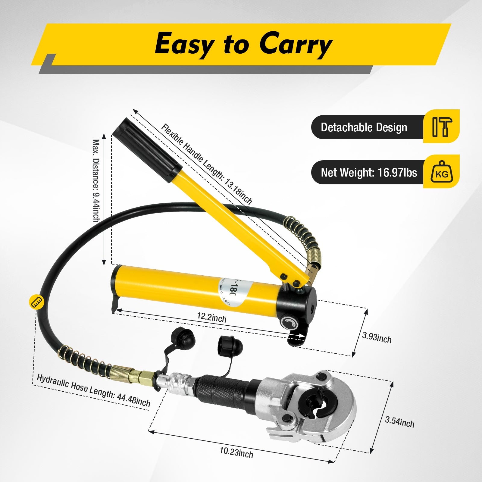 HYDRAULIC CRIMPING TOOL WITH V12-28 TH16-32 DIES Manufacturer code 1286512