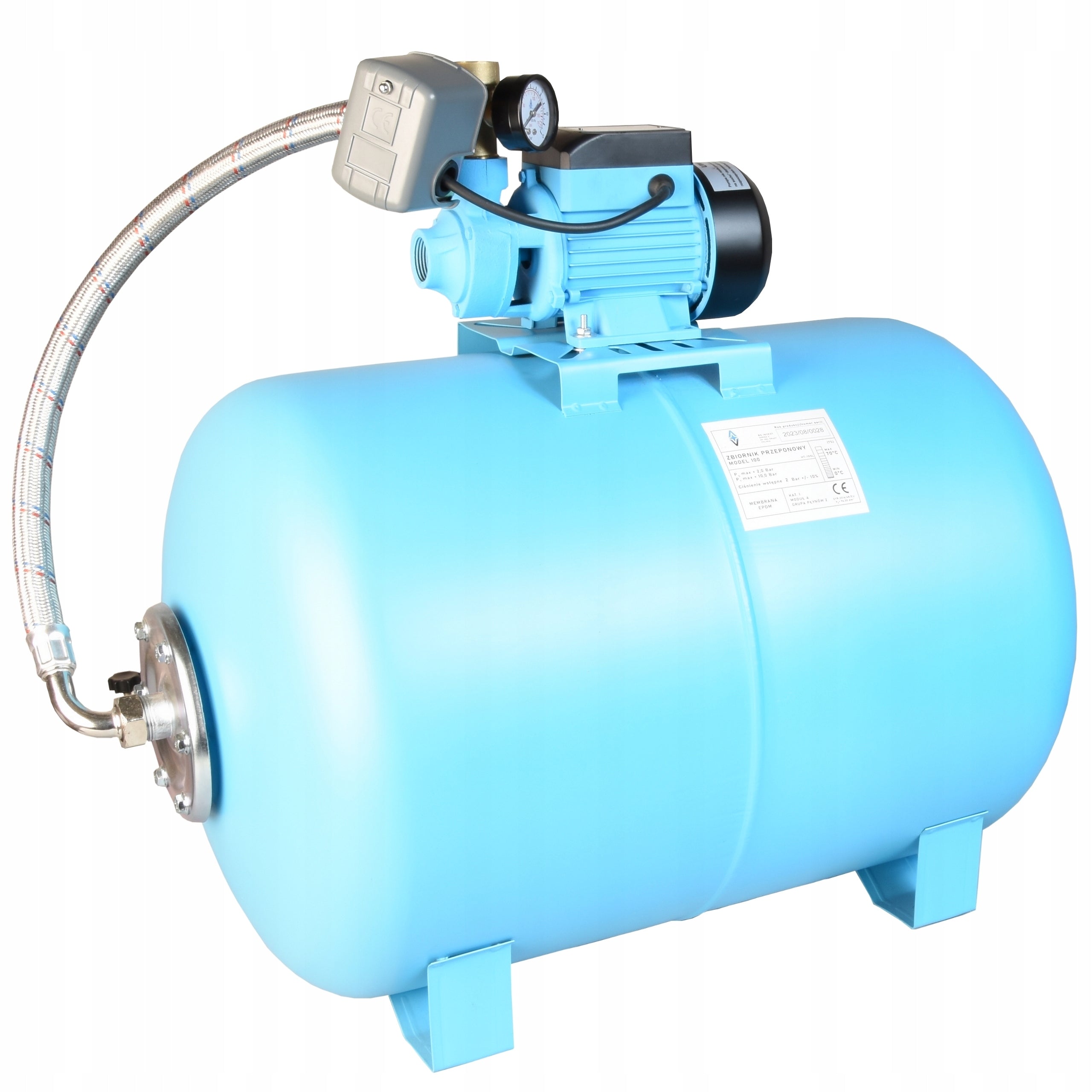 HYDROPHORE 100L WATER TANK HYDROPHORE PUMP AQB 60 SET 2100L/H