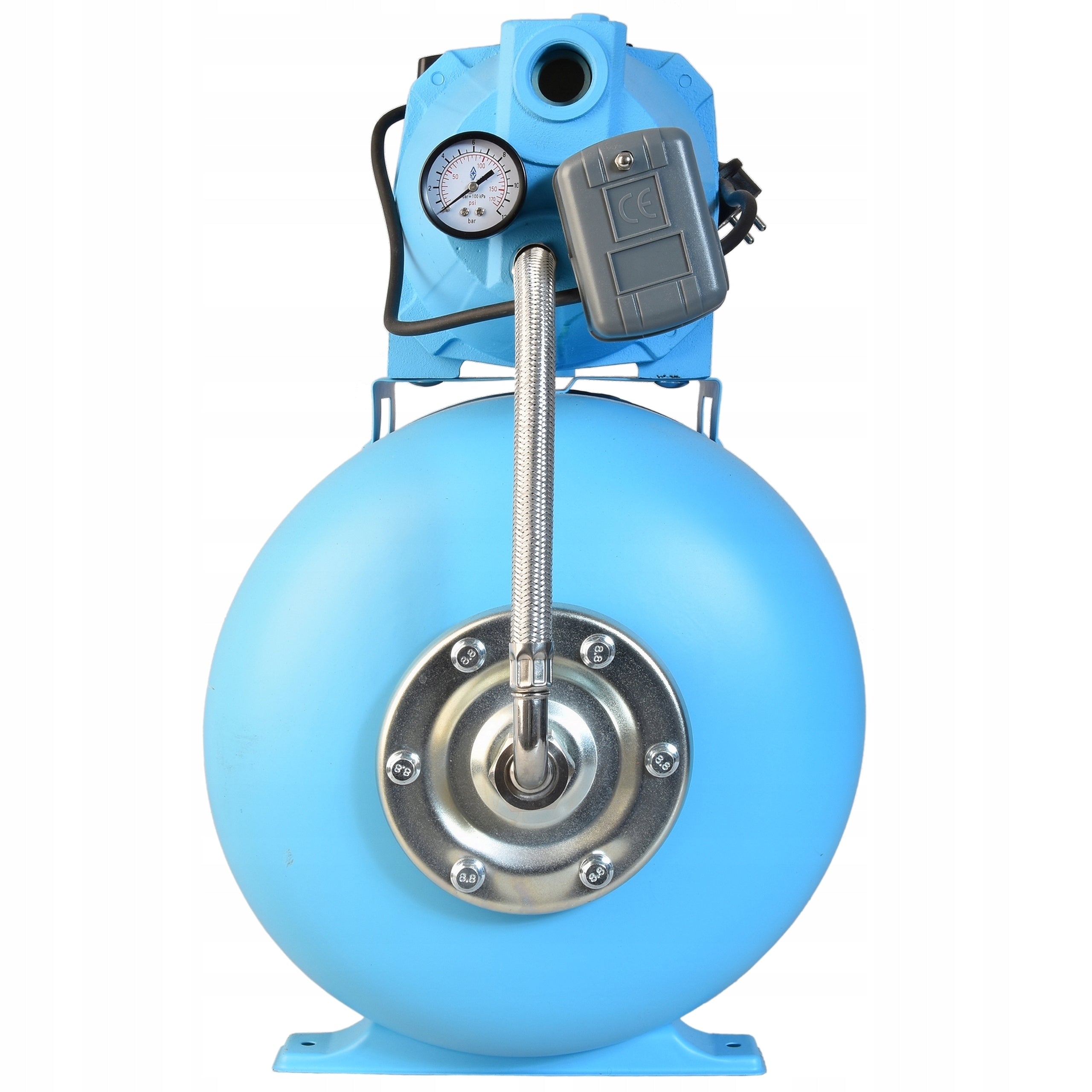 HYDROPHORE SET 50L PUMP SET 100S STRONG 1100W 3600L/H TANK 50L Maximum pump output 3600 l/h