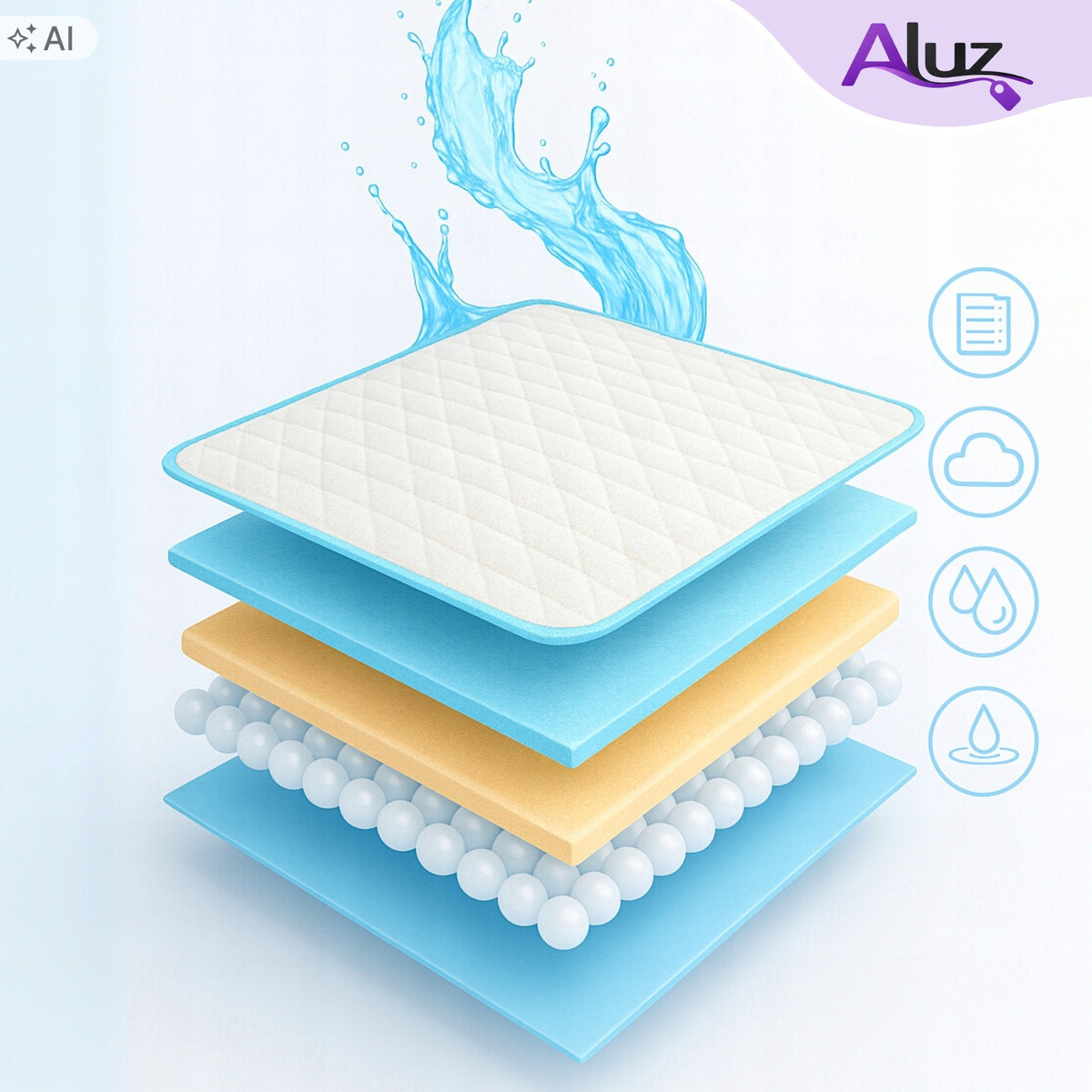 HYGIENE PADS dog mats for peeing learning 60X60 100 PCS absorbent Packaging status original