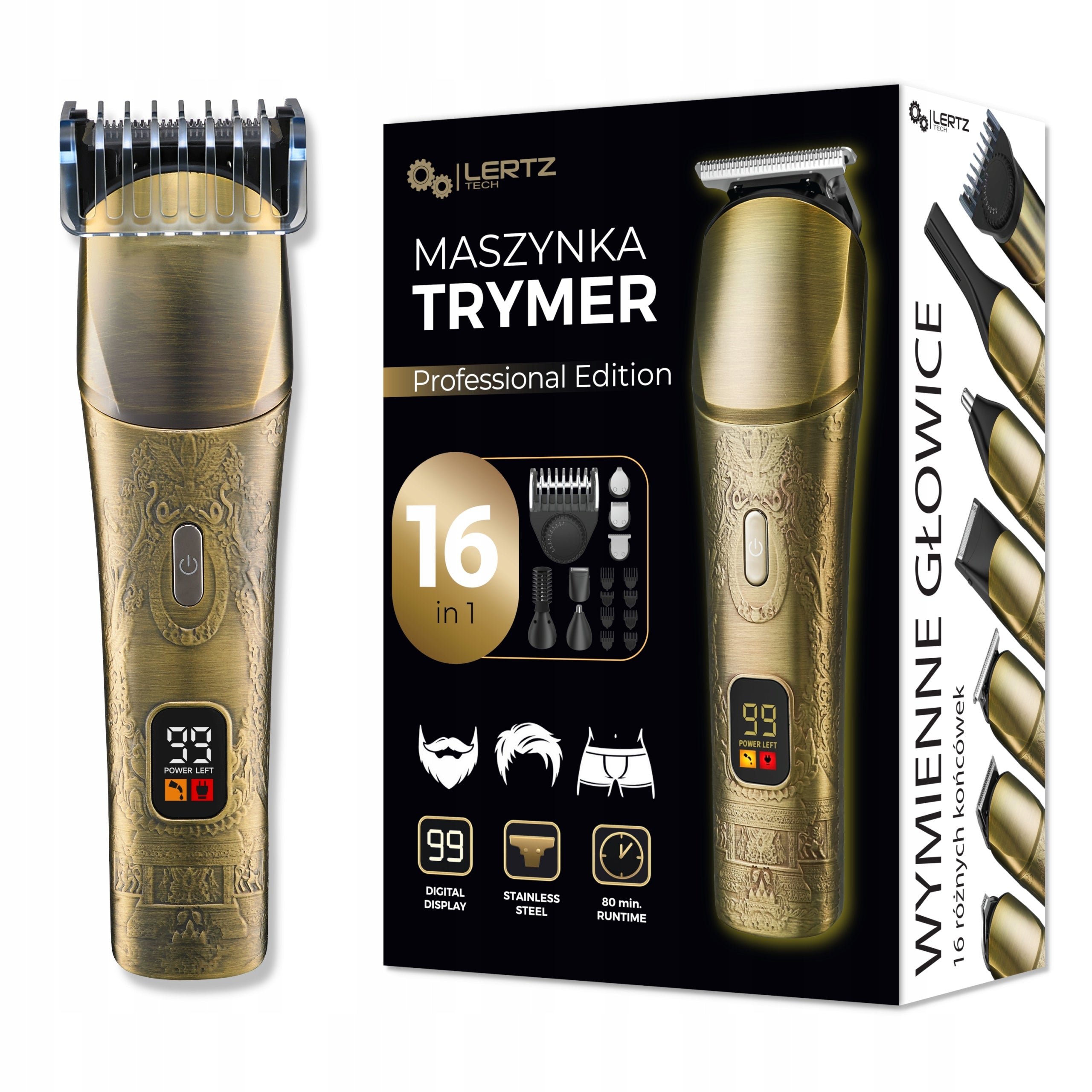 Hair Clipper Beard Body 7in1 Nose Trimmer Shaver + DISTANCE Manufacturer code 002023