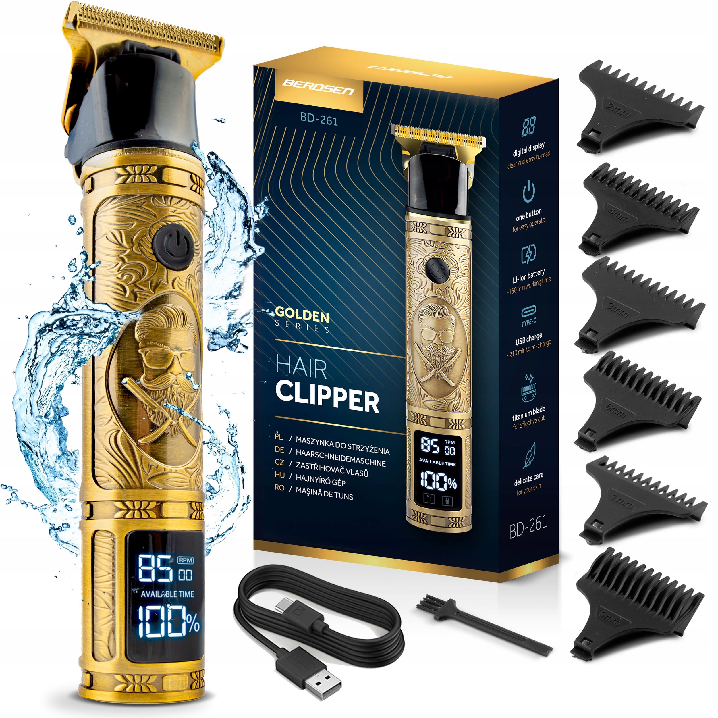 Hair Clipper Multifunctional Beard Trimmer Body Shaver