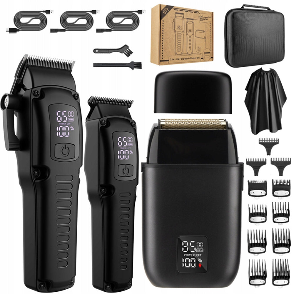 Hair Clippers Set Rechargeable Home Professional Trimmer Shaver With Case Charging time 180 min