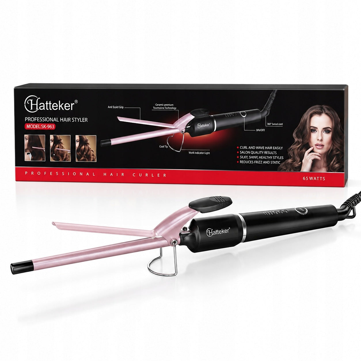 Hair Curler 9mm Ceramic SW963 – Style & Care In One