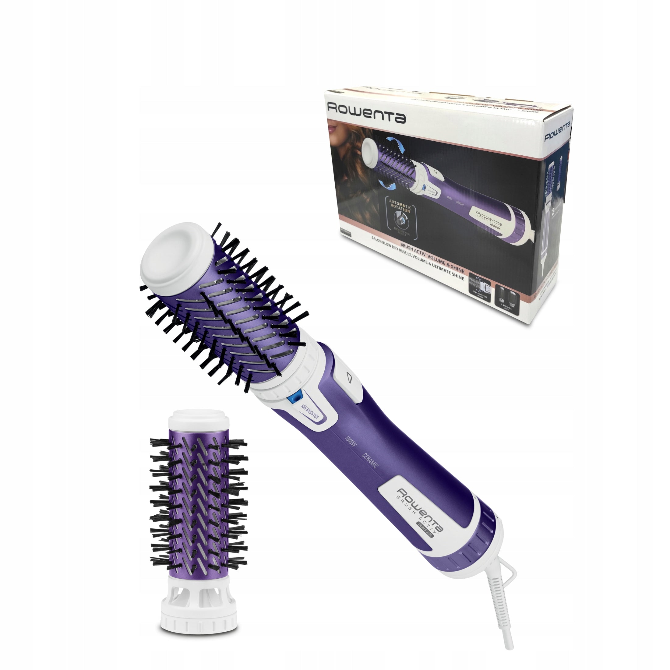 Hair Curler-Dryer 2in1 Rowenta Brush Activ CF9530 Caps 1000W
