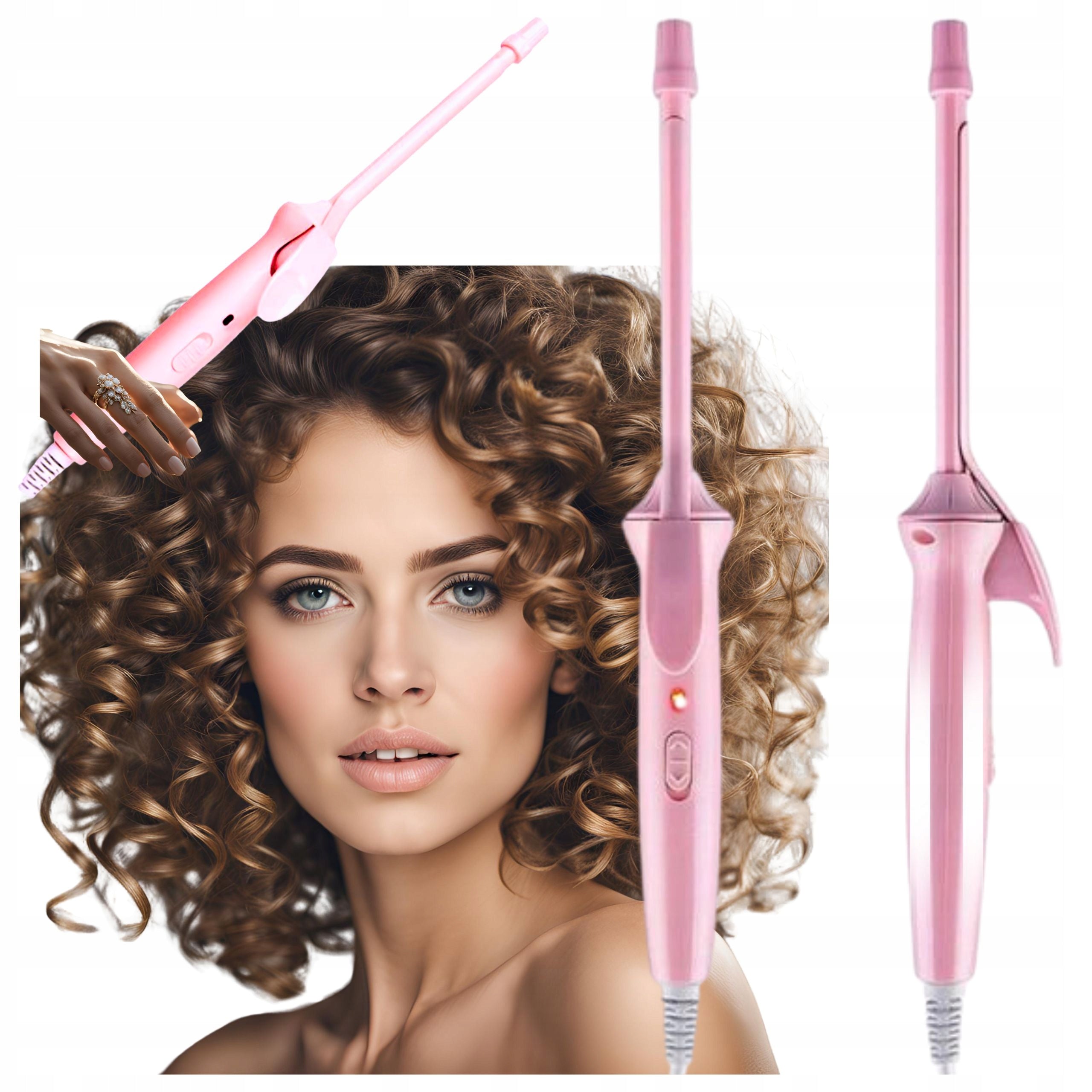 Hair Curler for Curling Curls Fast Heating Without Damage to Hair Manufacturer code oazax02v1 podręczna lokówka do włosów