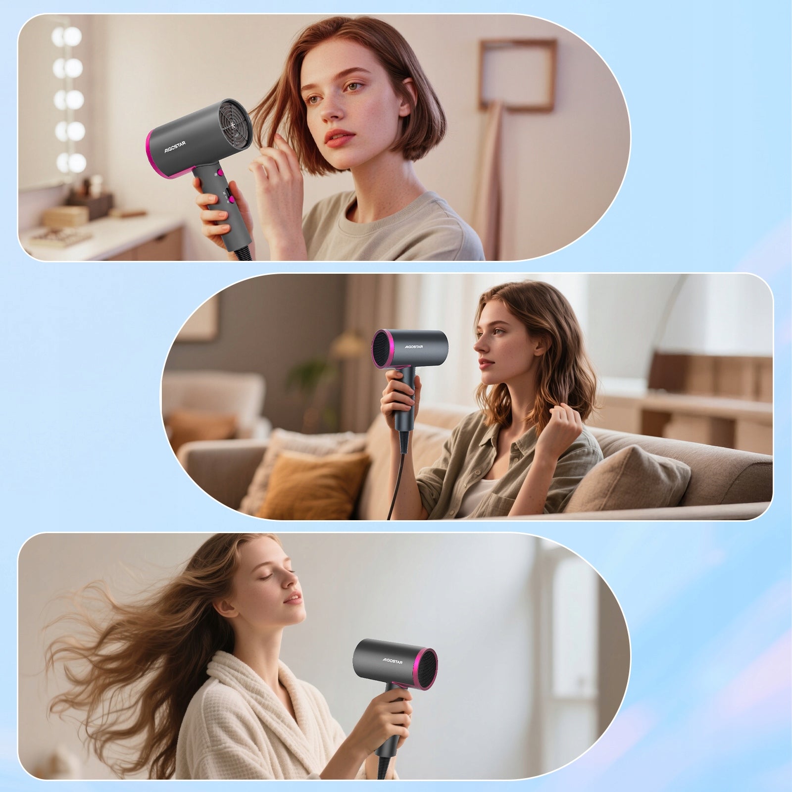 Hair Dryer 2200W WITH IONIZATION Cold Air + Concentrator Manufacturer code 320000HA8