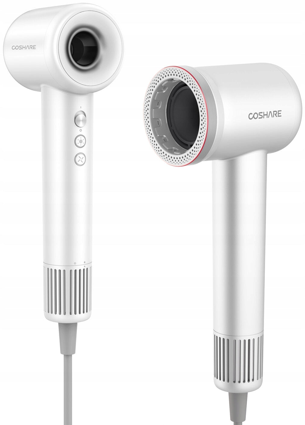 Hair Dryer COSHARE SuperFlow1 Pro White Design removable filter compact size