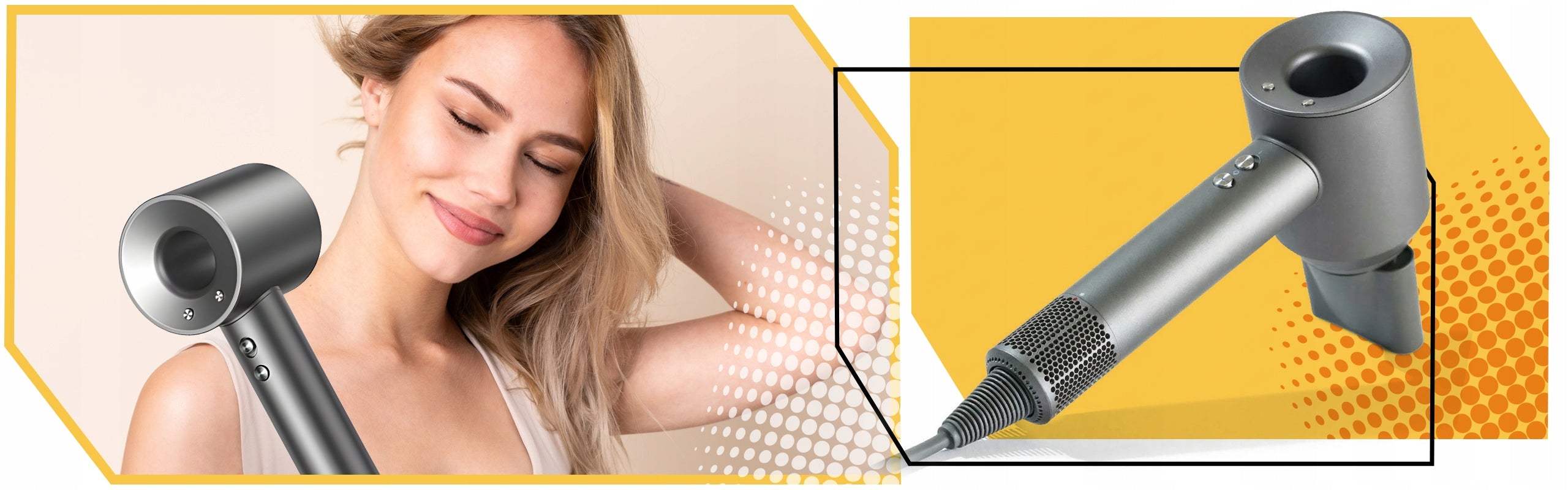 Hair Dryer PROFESSIONAL Diffuser 4 Nozzles MULTIFUNCTIONAL Strong Lightweight Manufacturer code SUSZ-HG